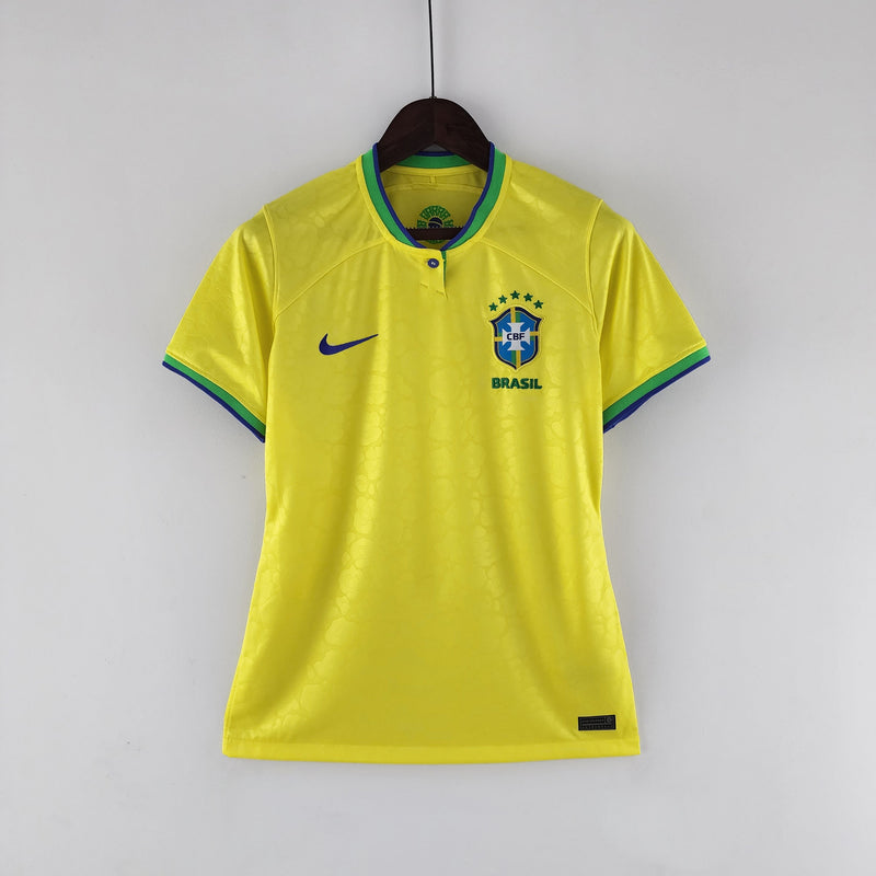 Camisa Feminina Seleção Brasil I 22/23 Nike - Amarela