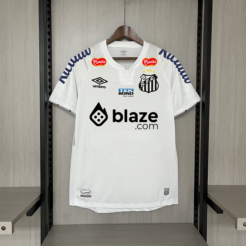 Camisa 24∕25 Santos home all sponsors