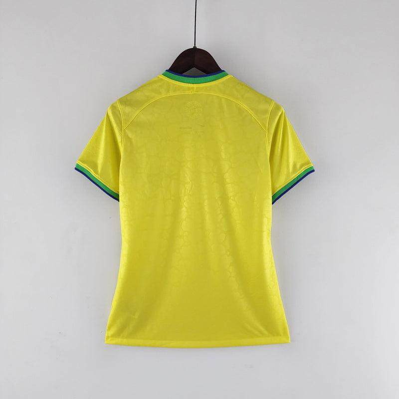 Camisa Feminina Seleção Brasil I 22/23 Nike - Amarela