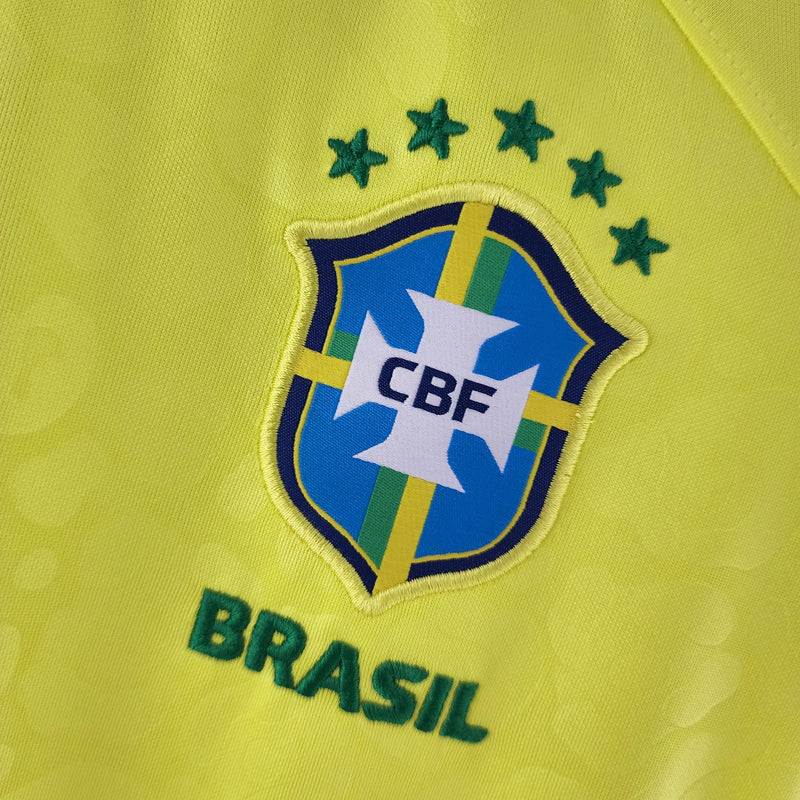 Camisa Feminina Seleção Brasil I 22/23 Nike - Amarela