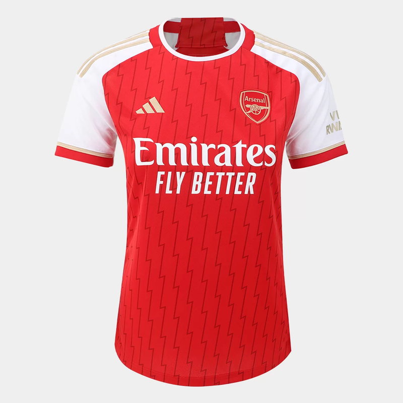 Camisa Arsenal Home 23/24 s/n° Torcedor Feminina - Vermelha