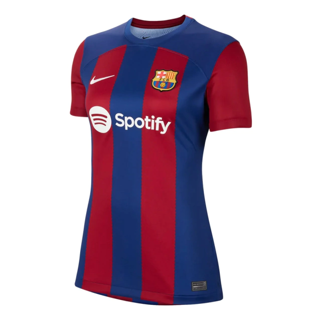 Camisa Barcelona Home 23/24 s/n° Torcedor Nike Feminina - Azul e Grená