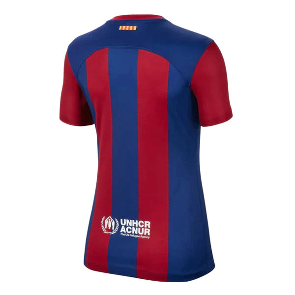 Camisa Barcelona Home 23/24 s/n° Torcedor Nike Feminina - Azul e Grená