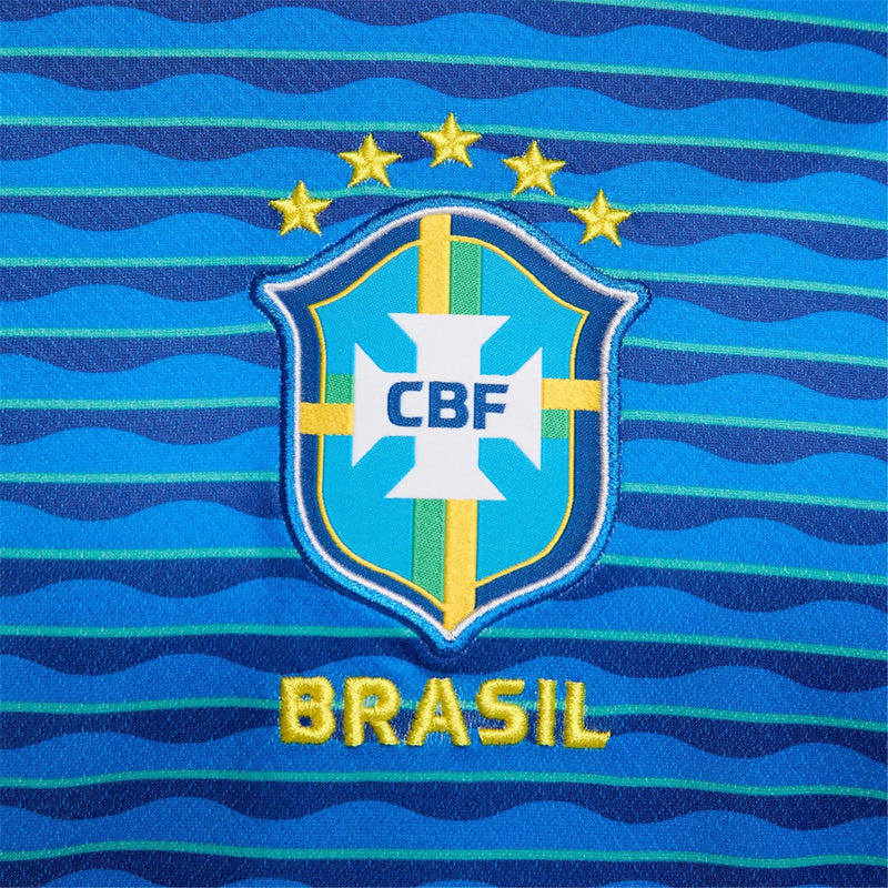 Camisa Brasil Feminina Away 2024 - Azul