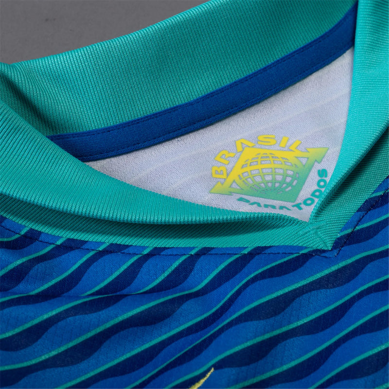 Camisa Brasil Feminina Away 2024 - Azul