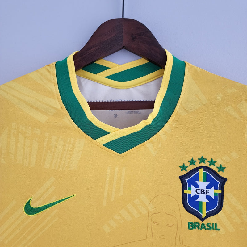 Camisa Feminina Seleção Brasil Nike - Amarela - Conceito Amarela Rio