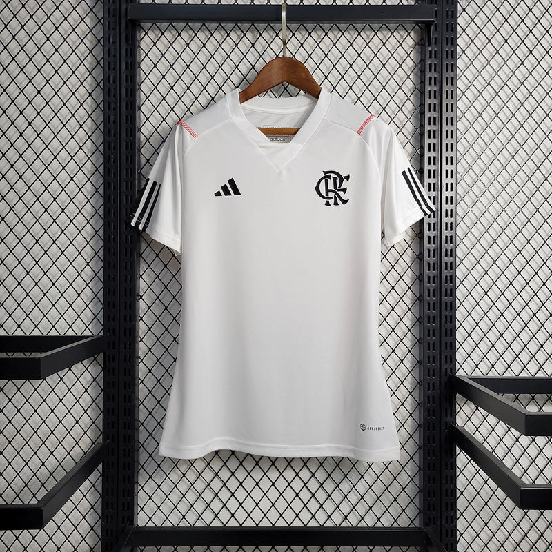 Camisa 23∕24 Flamengo Treino - Feminino - Branco