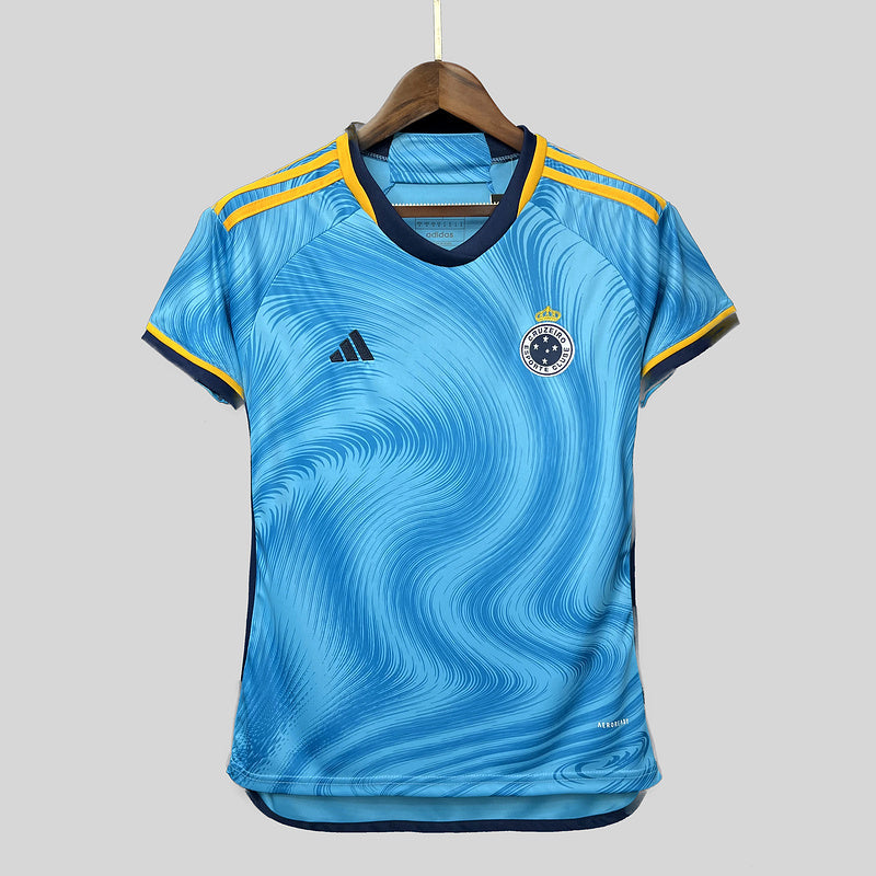 Camisa Feminina Cruzeiro Third 23/24 Adidas - Azul