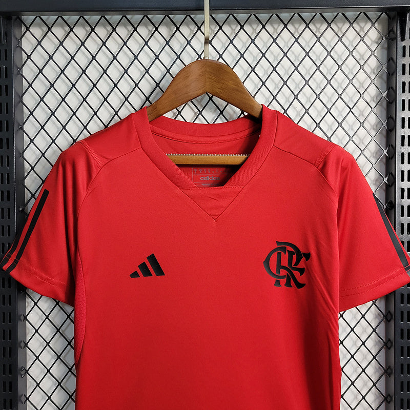 Camisa 23∕24 Flamengo Treino - Feminino - Vermelho